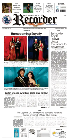 Cover of Porterville Recorder