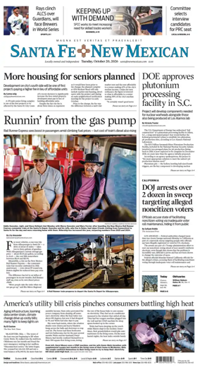 Cover of Santa Fe New Mexican