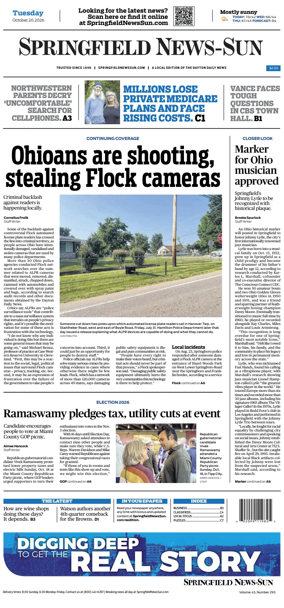 Cover of Springfield News-Sun