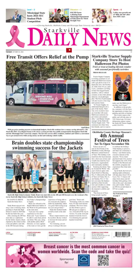 Cover of Starkville Daily News