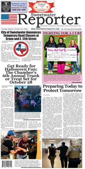 Cover of Sweetwater Reporter