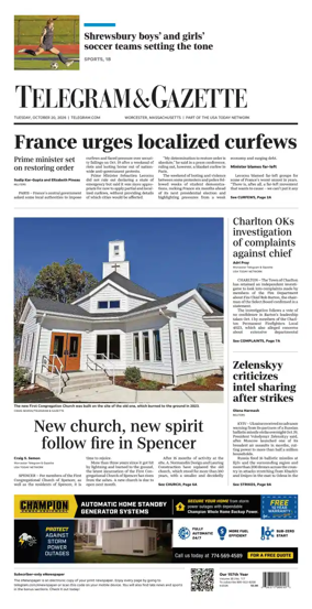 Cover of Telegram & Gazette