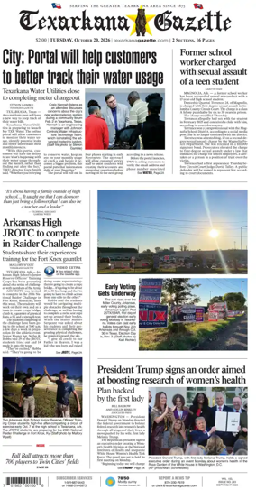 Cover of Texarkana Gazette