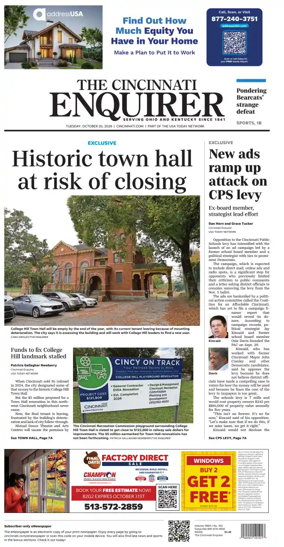 Cover of The Cincinnati Enquirer
