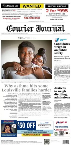 Cover of The Courier-Journal (Louisville)
