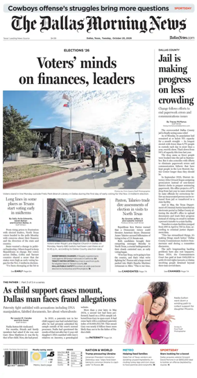 Cover of The Dallas Morning News