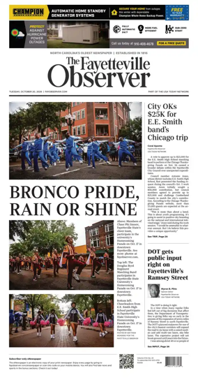 Cover of The Fayetteville Observer