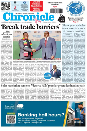 Cover of Chronicle (Zimbabwe)