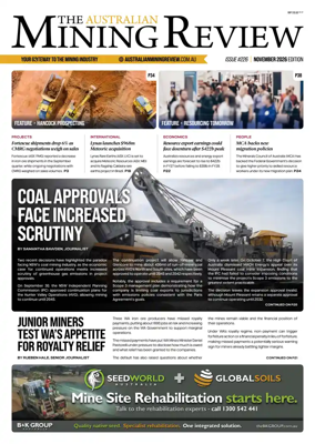 Cover of The Australian Mining Review