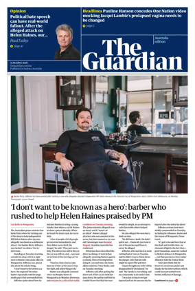 Cover of The Guardian Australia