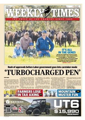 Cover of Weekly Times