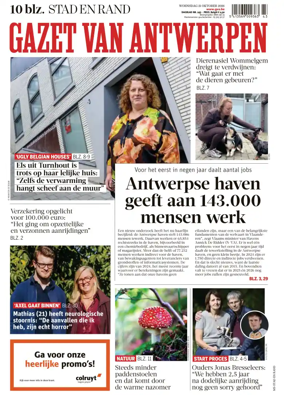Cover of Gazet van Antwerpen Stad en Rand