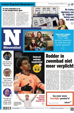 Cover of Het Nieuwsblad