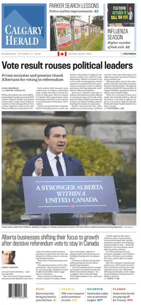 Cover of Calgary Herald