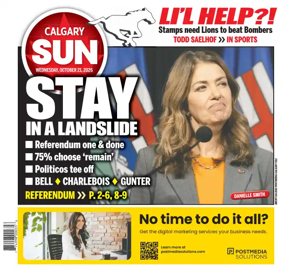 Cover of Calgary Sun