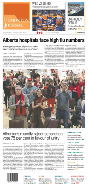 Cover of Edmonton Journal