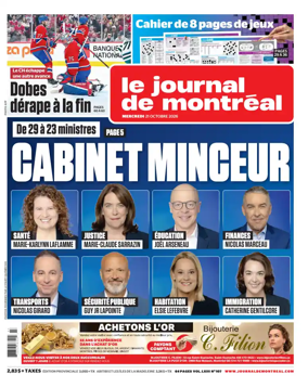 Cover of Le Journal de Montreal