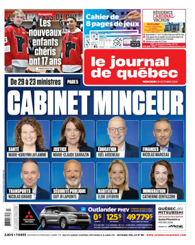 Cover of Le Journal de Quebec