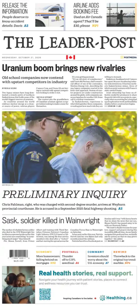 Cover of Regina Leader-Post