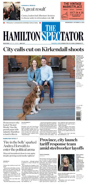 Cover of The Hamilton Spectator