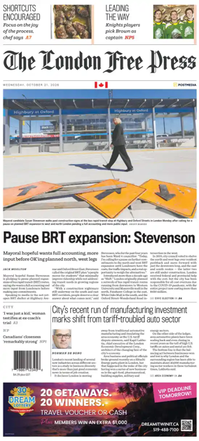 Cover of The London Free Press
