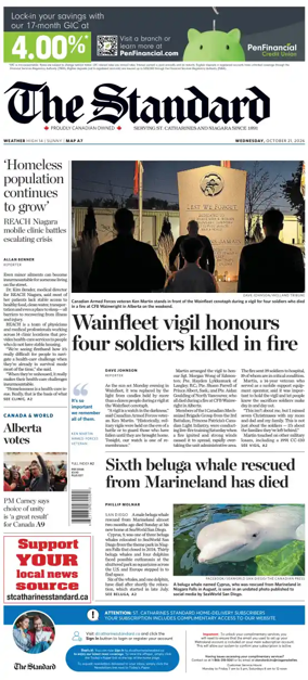 Cover of The Standard (St. Catharines)