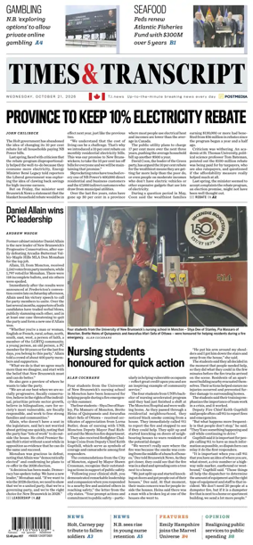 Cover of Times & Transcript