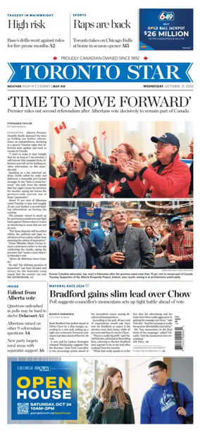Cover of Toronto Star