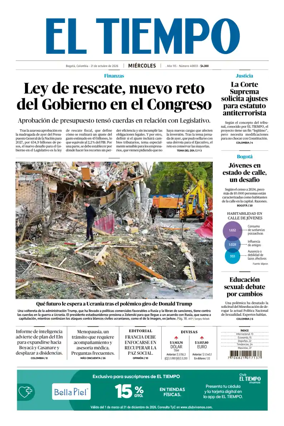 Cover of El Tiempo (Bogota)