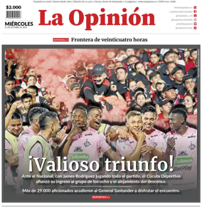 Cover of La Opinion