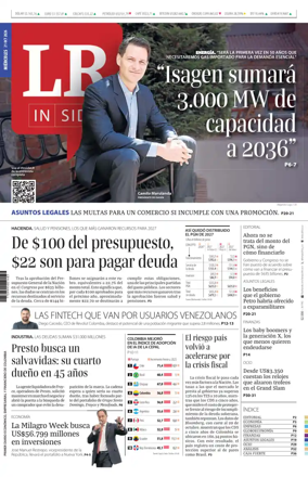 Cover of La Republica (Colombia)