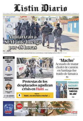 Cover of Listin Diario