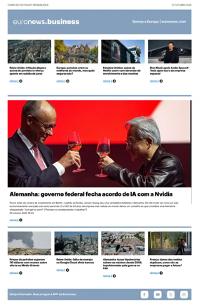 Cover of Euronews Business (Portuguese)
