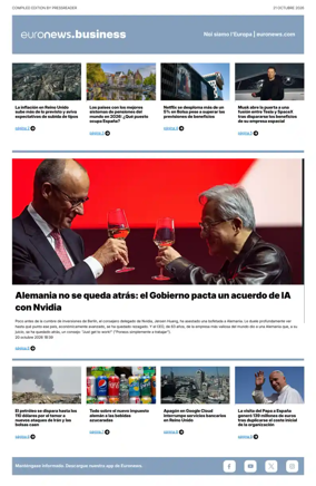 Cover of Euronews Business (Spanish) Compiled Edition