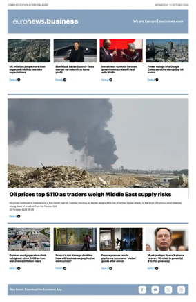 Cover of Euronews Business