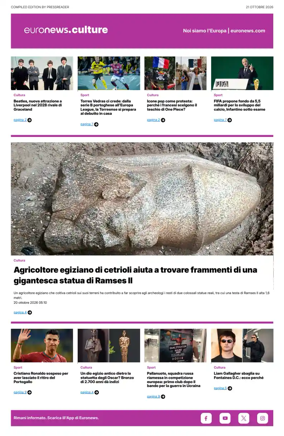 Cover of Euronews Culture and Sport (Italian)