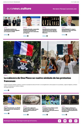 Cover of Euronews Culture and Sport (Spanish) Compiled Edition