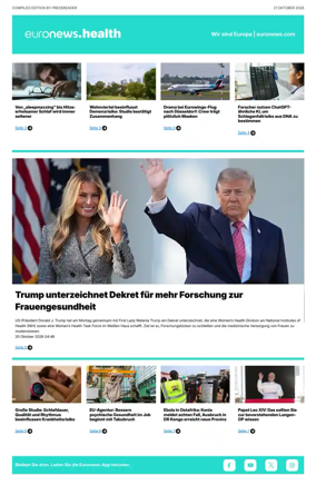 Cover of Euronews Health (German)