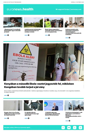 Cover of Euronews Health (Hungarian)