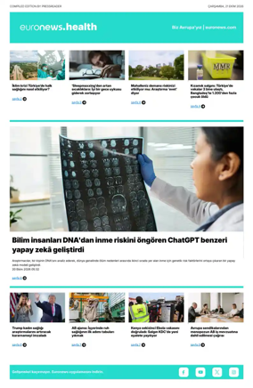 Cover of Euronews Health (Turkish) Compiled Edition