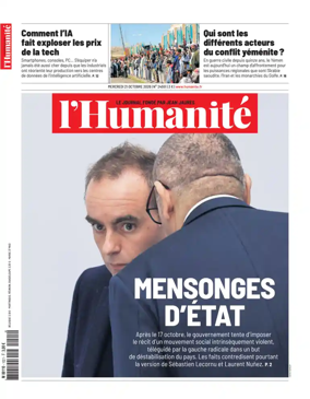Cover of L'HUMANITE