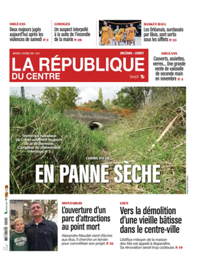 Cover of La Republique du Centre (Orleans - Loiret))