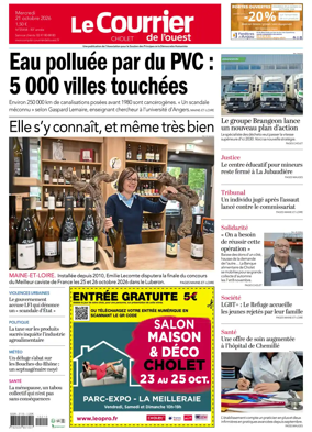 Cover of Le Courrier de l’Ouest (Cholet)