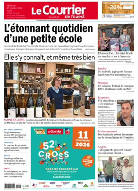 Cover of Le Courrier de l’Ouest (Saumur)