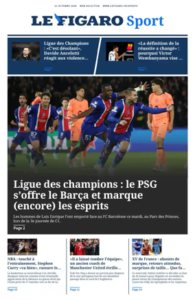 Cover of Le Figaro Sport