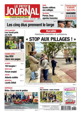 Cover of Le Petit Journal - L'hebdo local de l'Aude