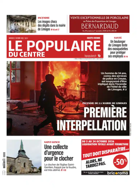 Cover of Le Populaire du Centre (Haute-Vienne)