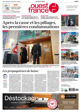 Cover of Ouest France (Auray)