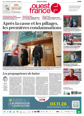 Cover of Ouest France (Dinan)