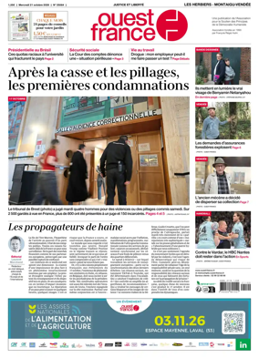 Cover of Ouest France (Les Herbiers / Montaigu)